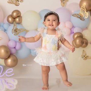 Encanto First Birthday Girl Outfit Clothes Butterfly Dress Butterfly romper